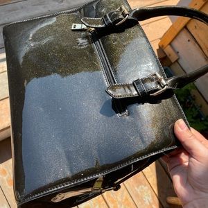 Dark army green hand bag